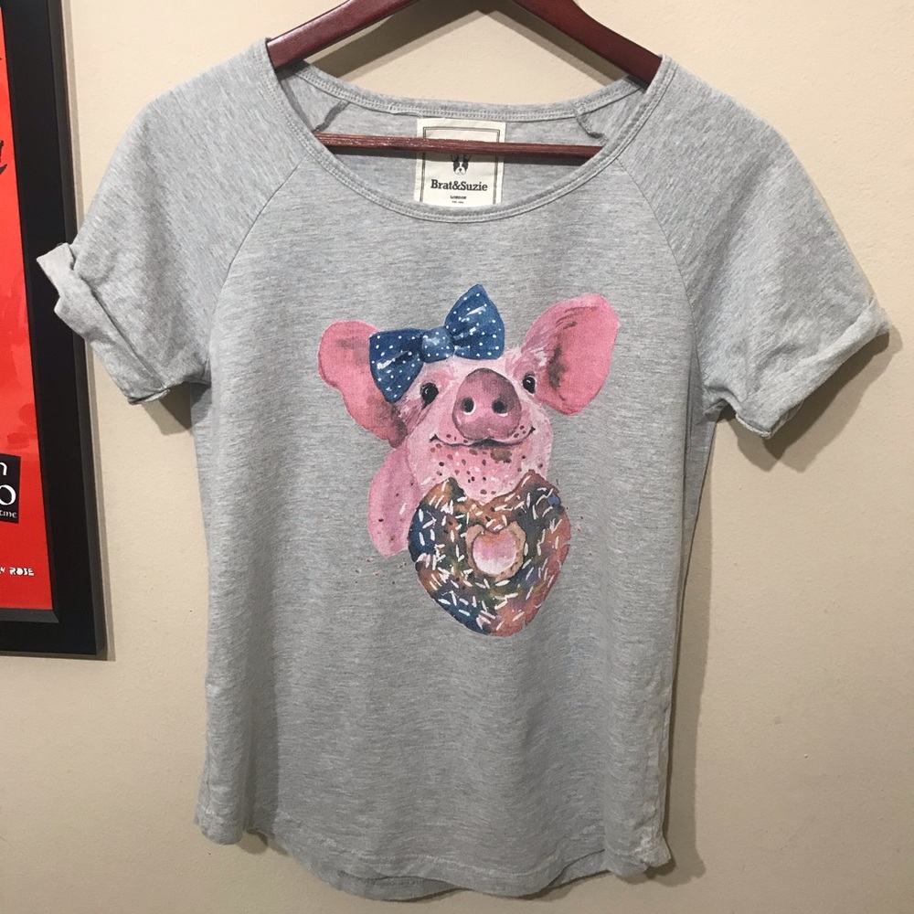 Pig with a Donut Shirt